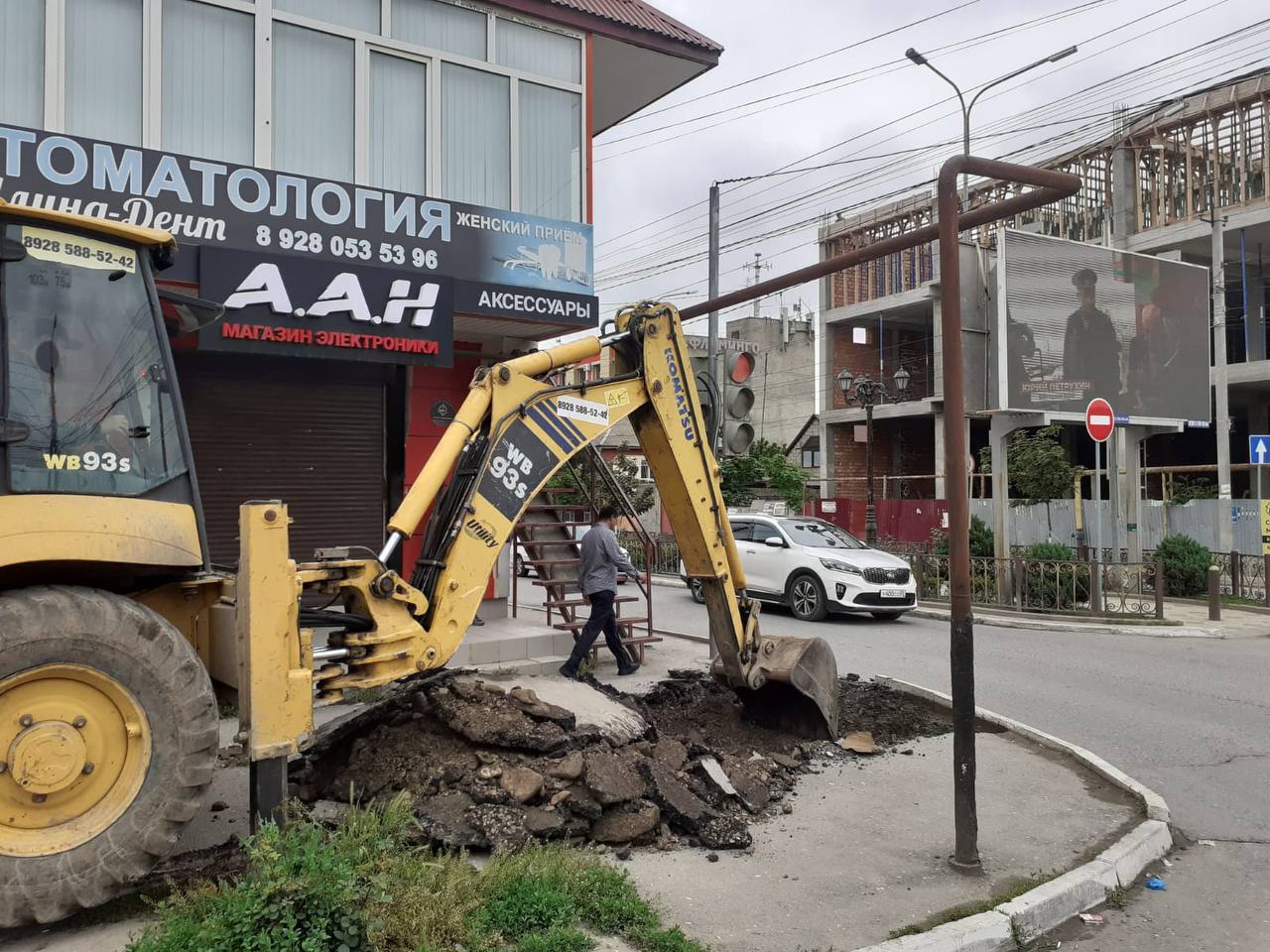 В Хасавюрте ведутся работы по благоустройству бульвара по улице Абубакарова