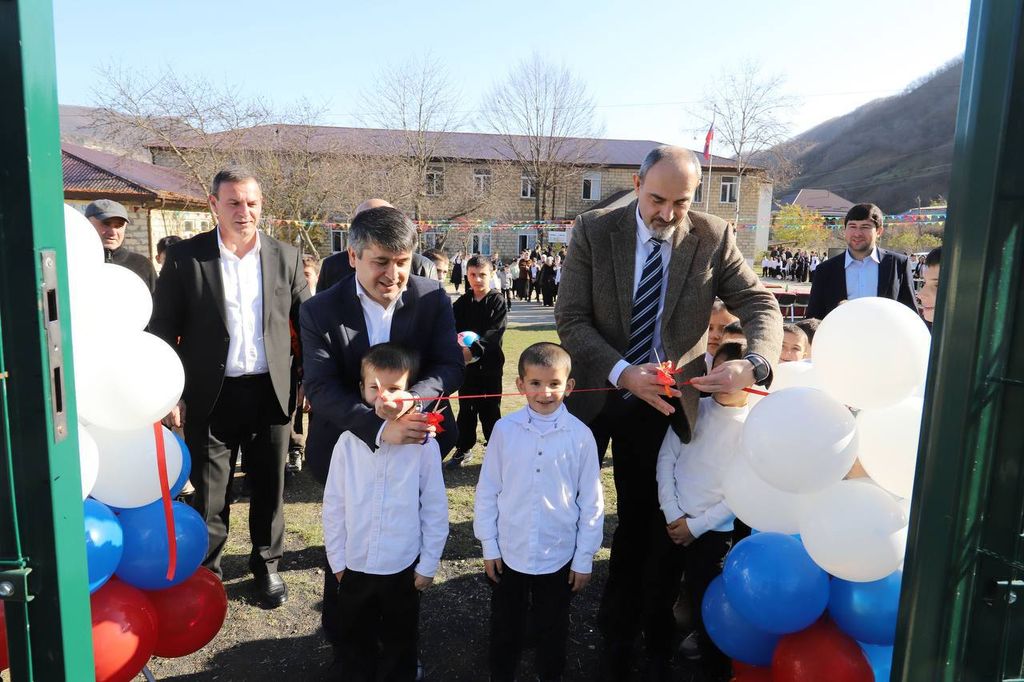 В селе Ханаг Табасаранского района открыли новую мини-футбольную площадку