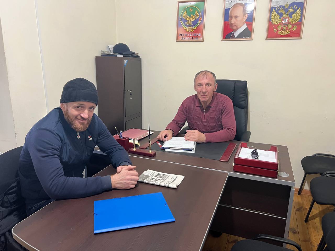 Глава Шидибского сельпоселения встретился с вернувшимся из зоны СВО бойцом