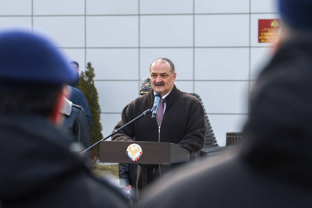 Сергей Меликов принял участие в открытии нового здания СОБРа «Ястреб – Каспий» Росгвардии