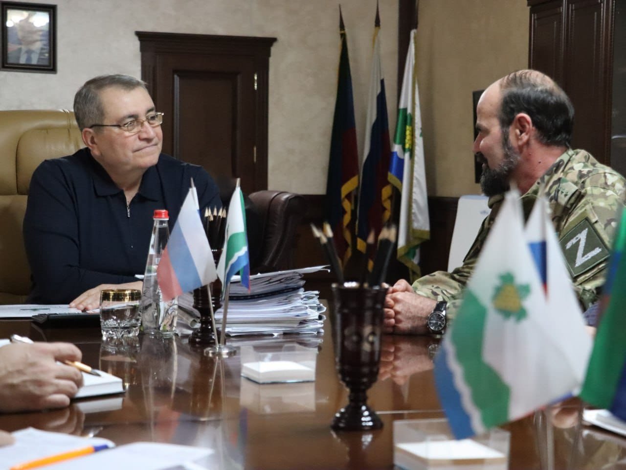 Мавсум Рагимов провел встречу с участником СВО Валидом Амировым