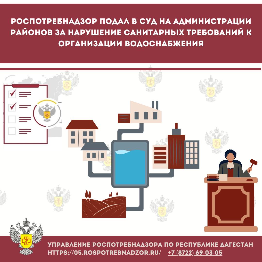 В двух районах Дагестана выявлены нарушения в сфере водоснабжения