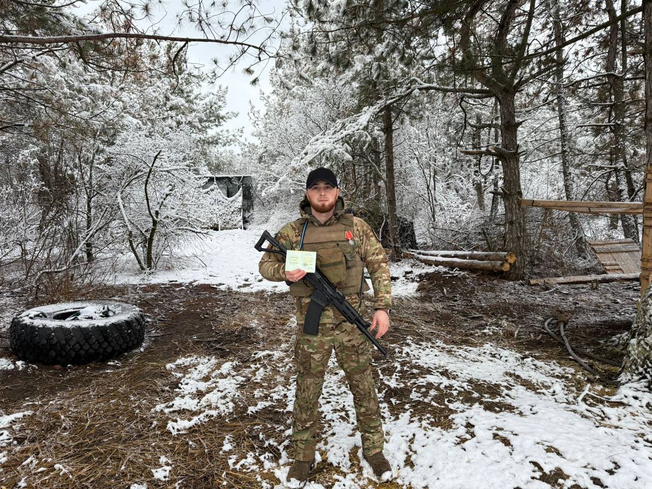 Участник СВО из Тляратинского района Ризван Хайбулаев награжден медалью Суворова