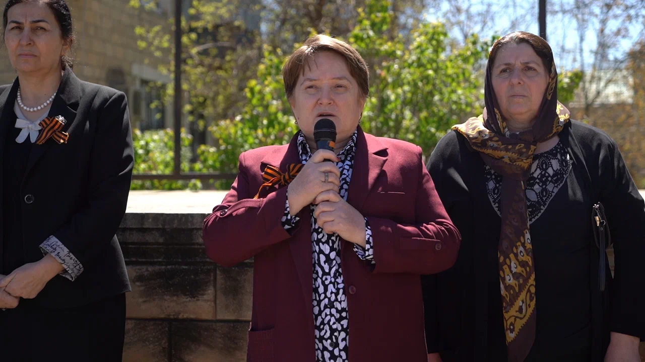 Каякентский район принял эстафету по развертыванию Знамени Победы