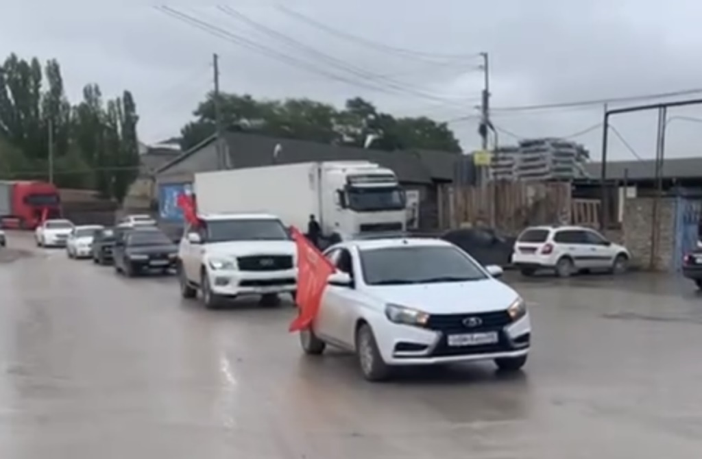 Левашинский район отметил 79-ую годовщину Победы в ВОВ патриотическим автопробегом