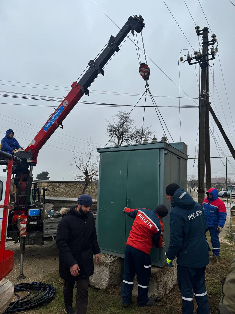 В Каякентском районе прошла замена устаревшего трансформатора