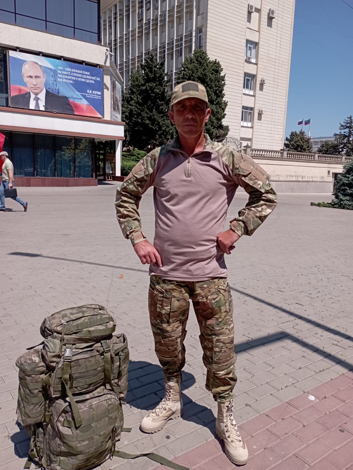 Житель Сулейман-Стальского района присоединился к добровольческому батальону «Каспий»