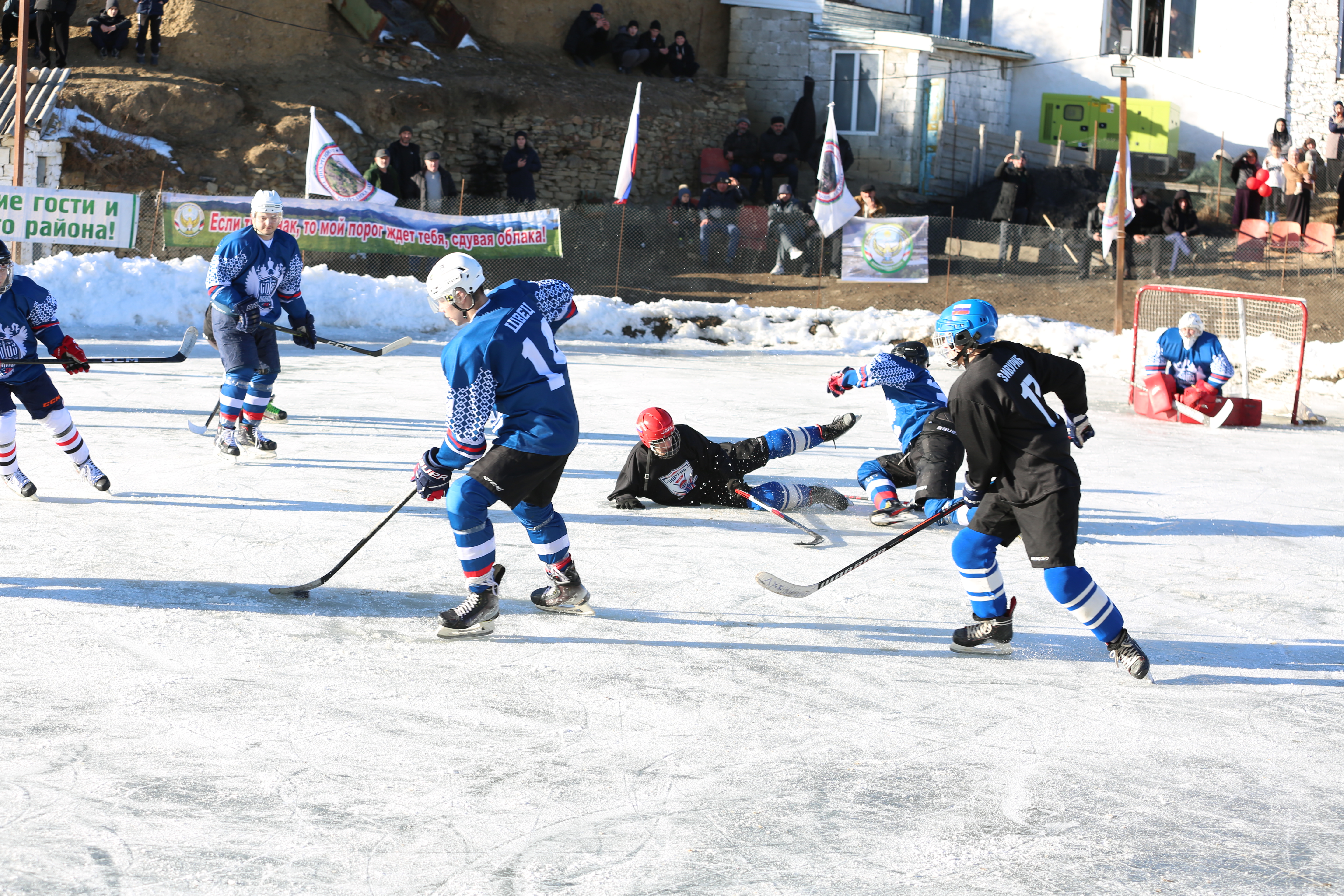 Хоккейный матч «Zа Победу» состоялся в Шамильском районе