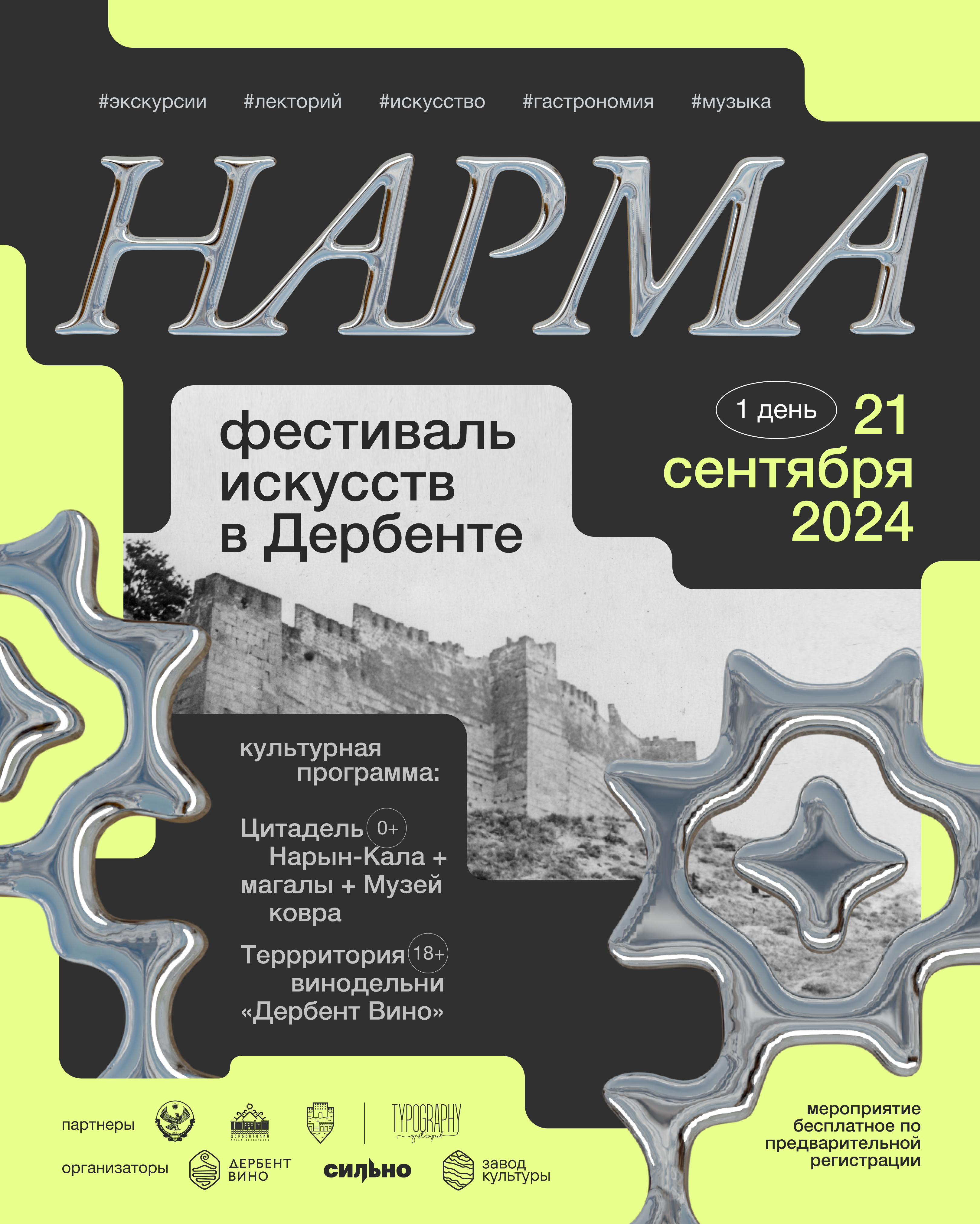 Фестиваль современного искусства «Нарма» пройдет в Дербенте