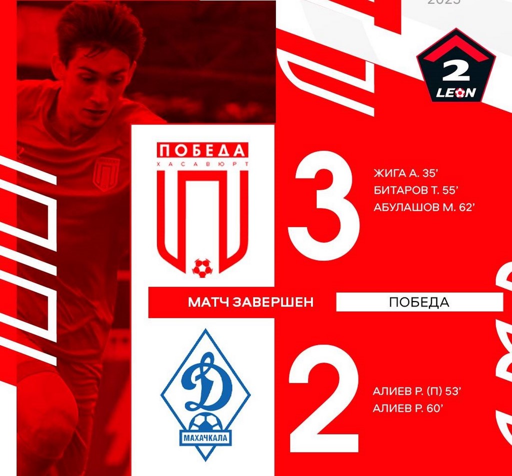«Победа» из Хасавюрта вышла в единоличные лидеры во Второй лиге