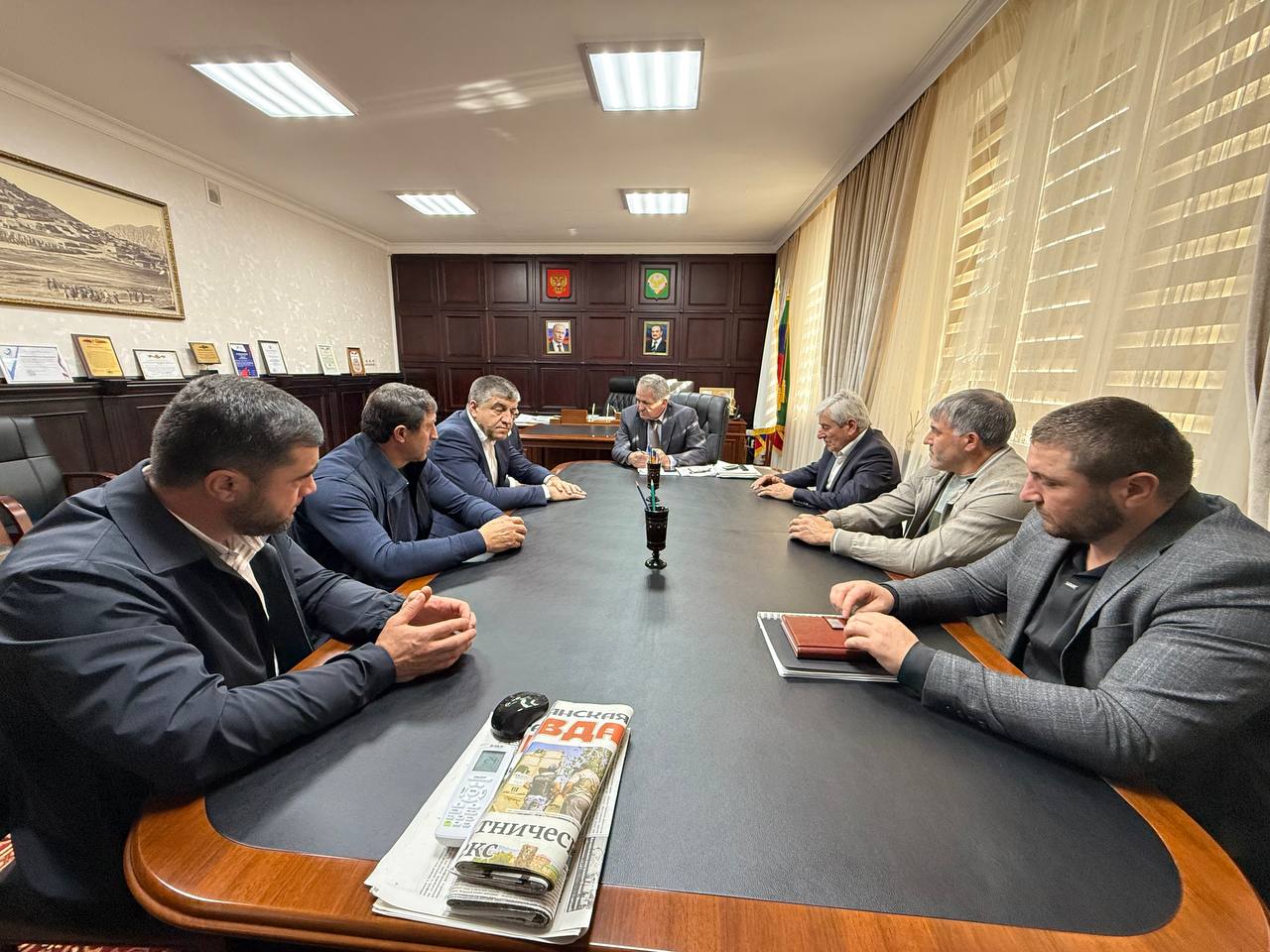 Глава Левашинского района провел встречу с избранными главами пяти сёл