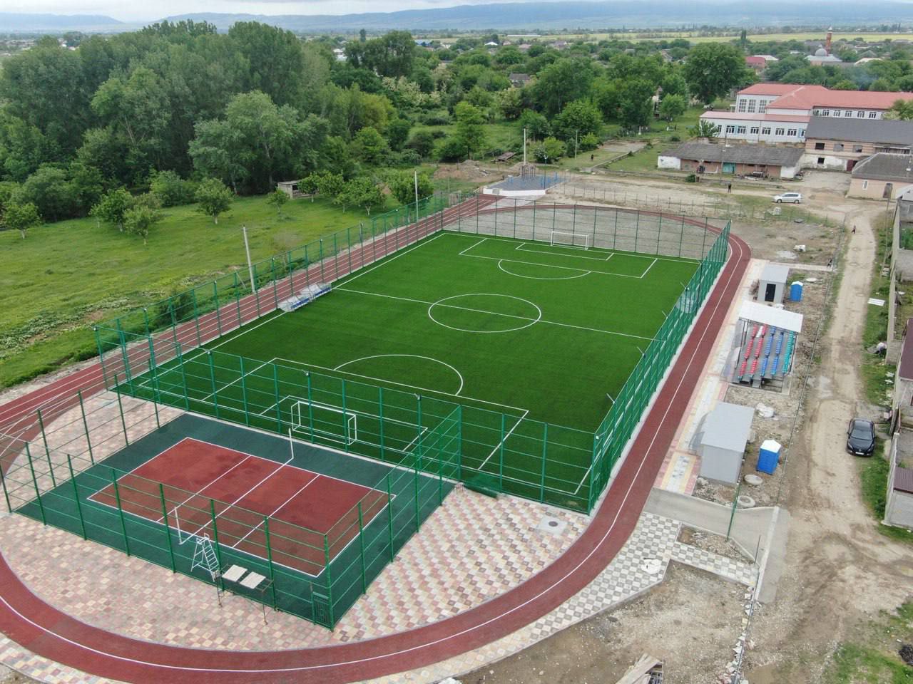 В селе Муцалауле Хасавюртовского района открыли новый спортивный объект