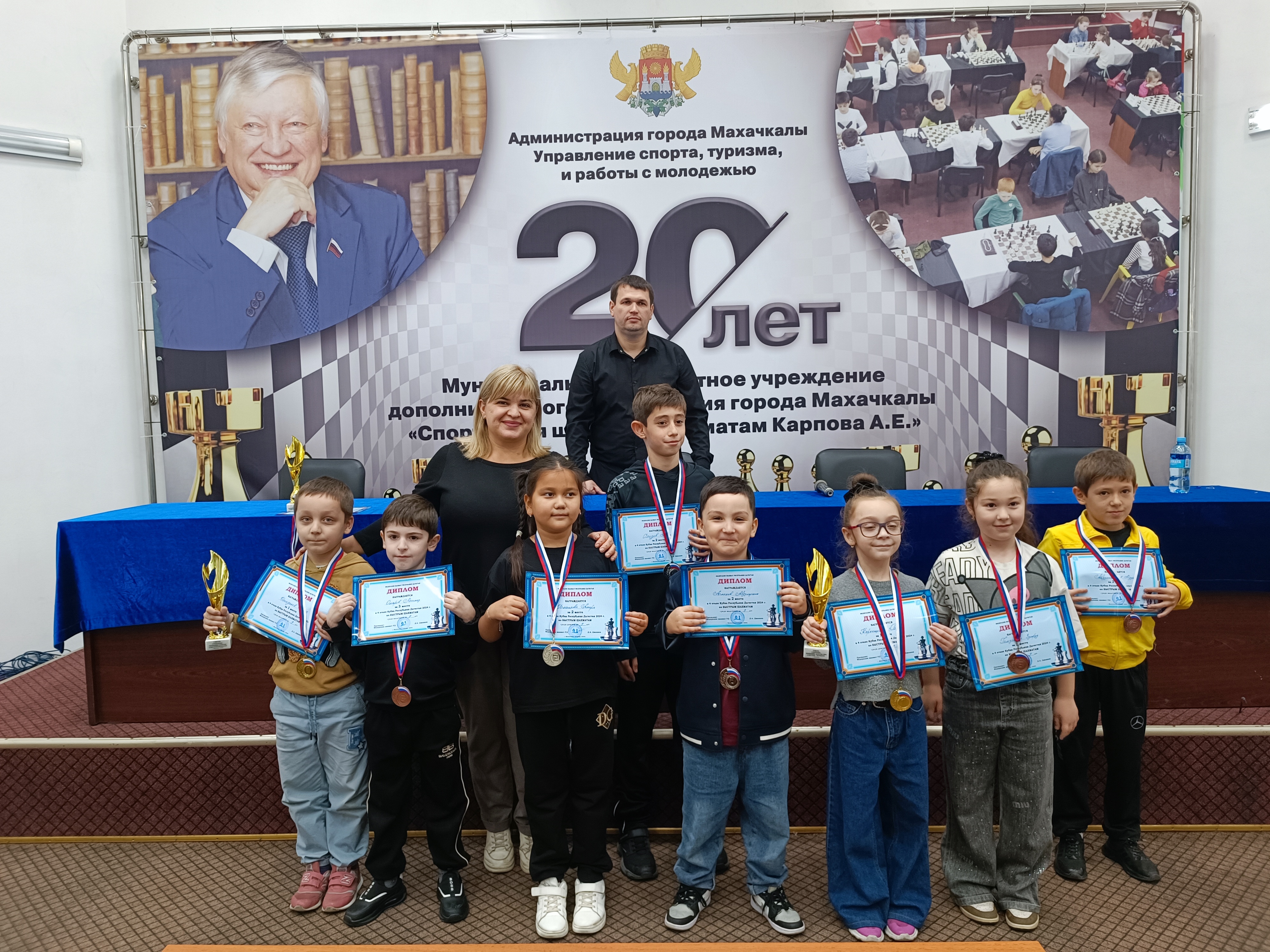 Определены победители Кубка Дагестана по быстрым шахматам