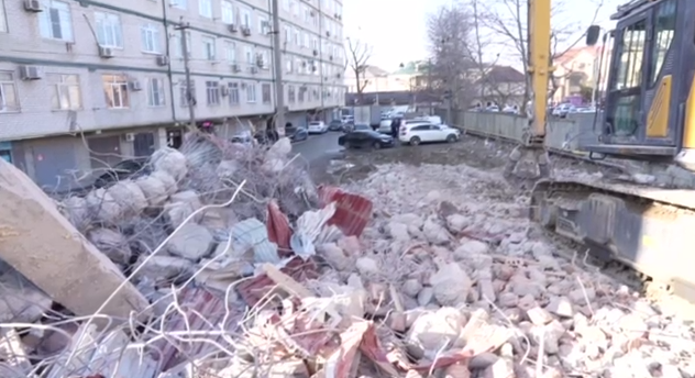 Незаконный дом на улице Чайкиной почти полностью снесен – власти Махачкалы