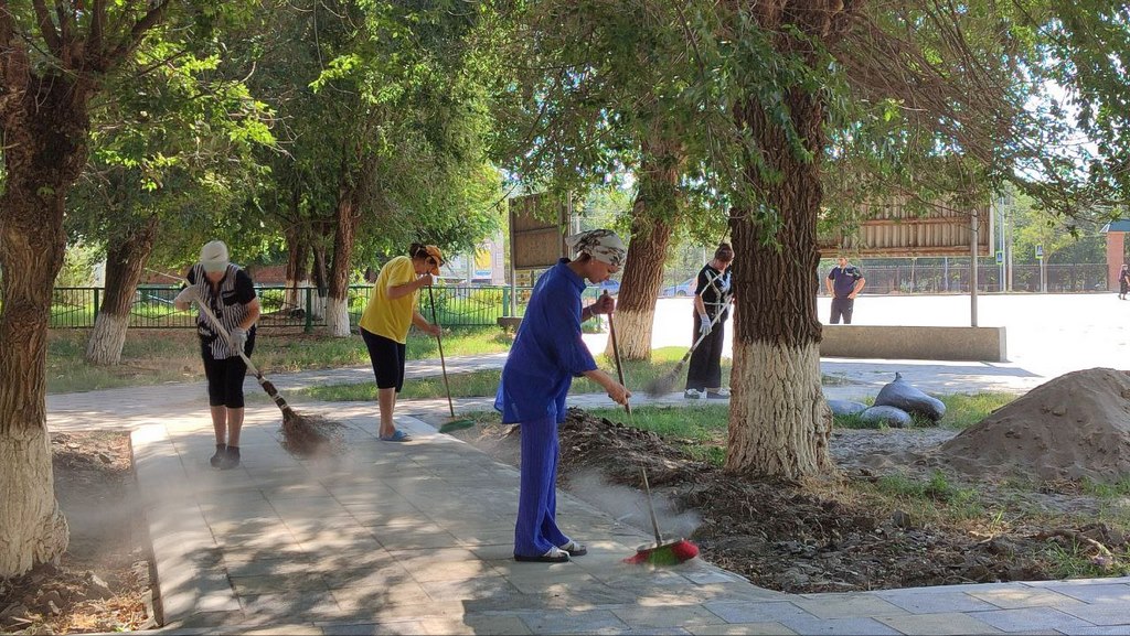 В Тарумовском районе провели экологическую акцию по уборке мусора