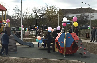 Две общественные территории в рамках госпрограммы открыли в Сулейман-Стальском районе