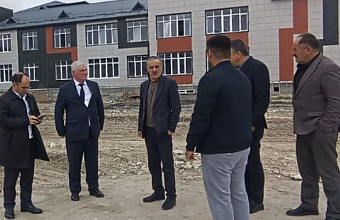 Нурбаганд Нурбагандов проконтролировал ход строительства школы в селе Сулейбакенте