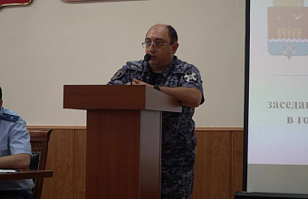 Представитель Росгвардии принял участие в заседании антитеррористической комиссии в Каспийске