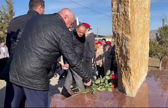 В «Саду памяти» Левашинского района прошло мероприятие ко Дню Героев Отечества