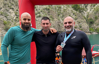 Всероссийский заплыв провели на Сулакском каньоне