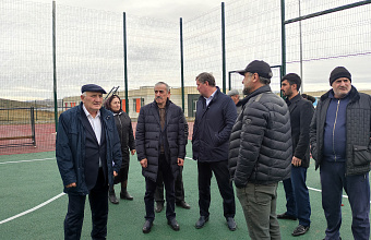 Нурбаганд Нурбагандов посетил строящуюся школу в Карабудахкентском районе