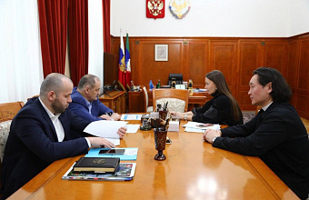 Сергей Меликов встретился с президентом АНО «Креативная экономика» Мариной Монгуш