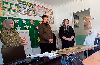 Школьники Цунтинского района встретились с участником СВО Жигаром Магомедовым