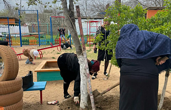 Субботник в честь 80-летия Победы прошел в Каякентском районе