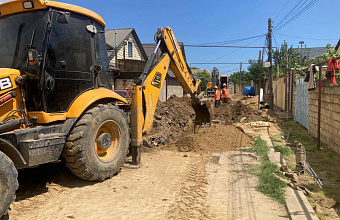 В городе Дагестанских Огнях выполнено более 75% работ по замене систем водоотведения
