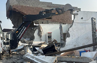 Комплекс из 9 незаконных построек снесли в Махачкале