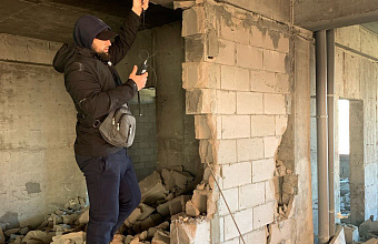 Специалисты проводят обследование состояния домов, пострадавших от хлопка газа в Махачкале