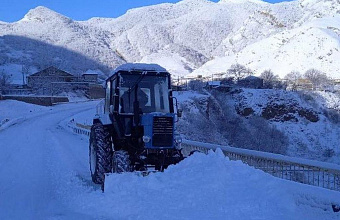 В Дагестане из-за снегопада временно закрыты две дороги республиканского значения