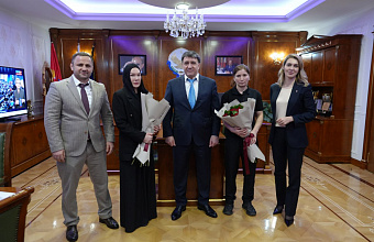 Джамбулат Салавов встретился с мастером спорта России Хадижат Муртузалиевой