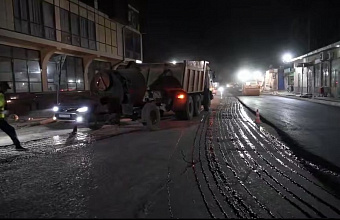 В Махачкале началась ночная укладка асфальта для минимизации неудобств горожан