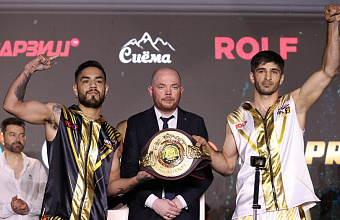 Боксеры Вадим Мусаев и Боррега прошли процедуру взвешивания перед «IBA.PRO 8» в Душанбе