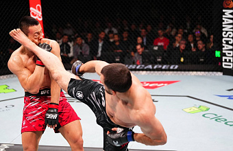 Муслим Салихов эффектно нокаутировал соперника на UFC в Китае