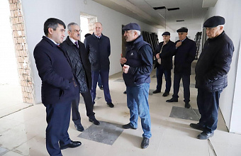 Нурбаганд Нурбагандов проверил ход строительных работ школы в Табасаранском районе