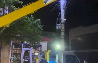 В Хасавюрте проводятся работы по замене уличного освещения