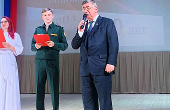 Постпред Гасан Гасанов поздравил с 80-летием Военную академию войск Национальной гвардии РФ