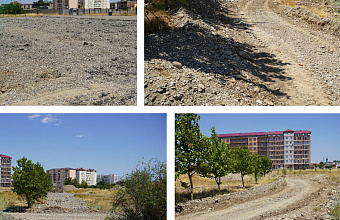 В Кизилюрте начались работы по благоустройству парка «Олимпийский»