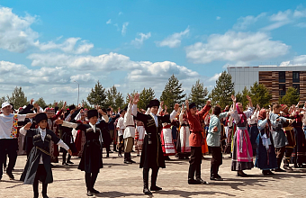 Ансамбль «Лезгинка» выступил на Всероссийской детской фольклориаде в Казани