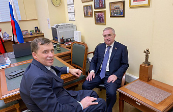 Юрий Левицкий встретился с заместителем председателя Комитета Госдумы Михаилом Терентьевым