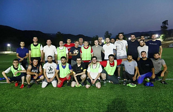 В Табасаранском районе ко Дню физкультурника провели товарищеский матч по футболу