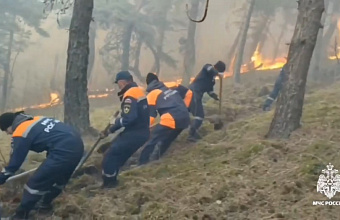 Площадь пожара в Ахтынском районе увеличилась до 22 га