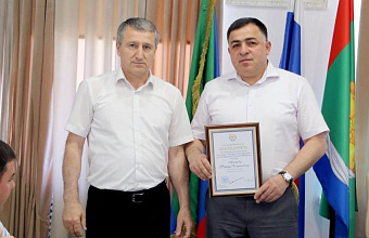 Фарид Ахмедов получил благодарность от Главы Дагестана