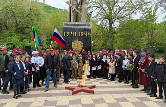 Карабудахкентский район присоединился к автопробегу, посвященному 80-летию со Дня Победы