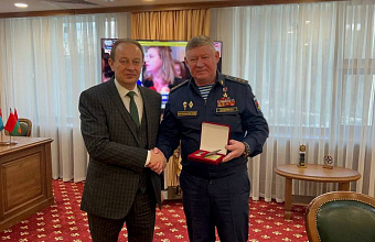 Муслим Телякавов передал главе ОДКБ орден за заслуги перед Республикой Дагестан