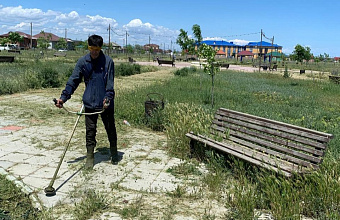 В Новолакском районе очистили от сорняков более 10 парковых зон