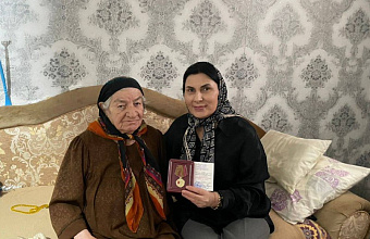 В Левашинском районе в рамках 80-летия Победы прошло вручение юбилейных медалей участникам трудового фронта