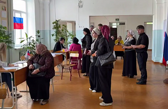 На избирательном участке №1084 Махачкалы наблюдается высокая явка голосующих